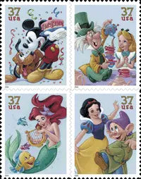 2005 DISNEY 37 Cent U.S.A. set of 5booklets STAMPS