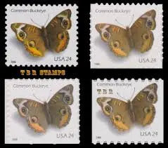 2006 US Common Buckeye Butterfly set of 5booklets Stamps