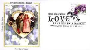 2010 LOVE Pansies in a Basket Collectible set of 5booklets Stamp