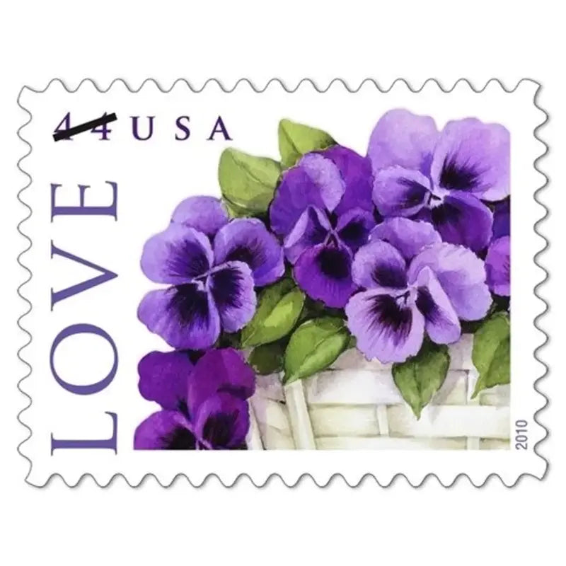 2010 LOVE Pansies in a Basket Collectible set of 5booklets Stamp