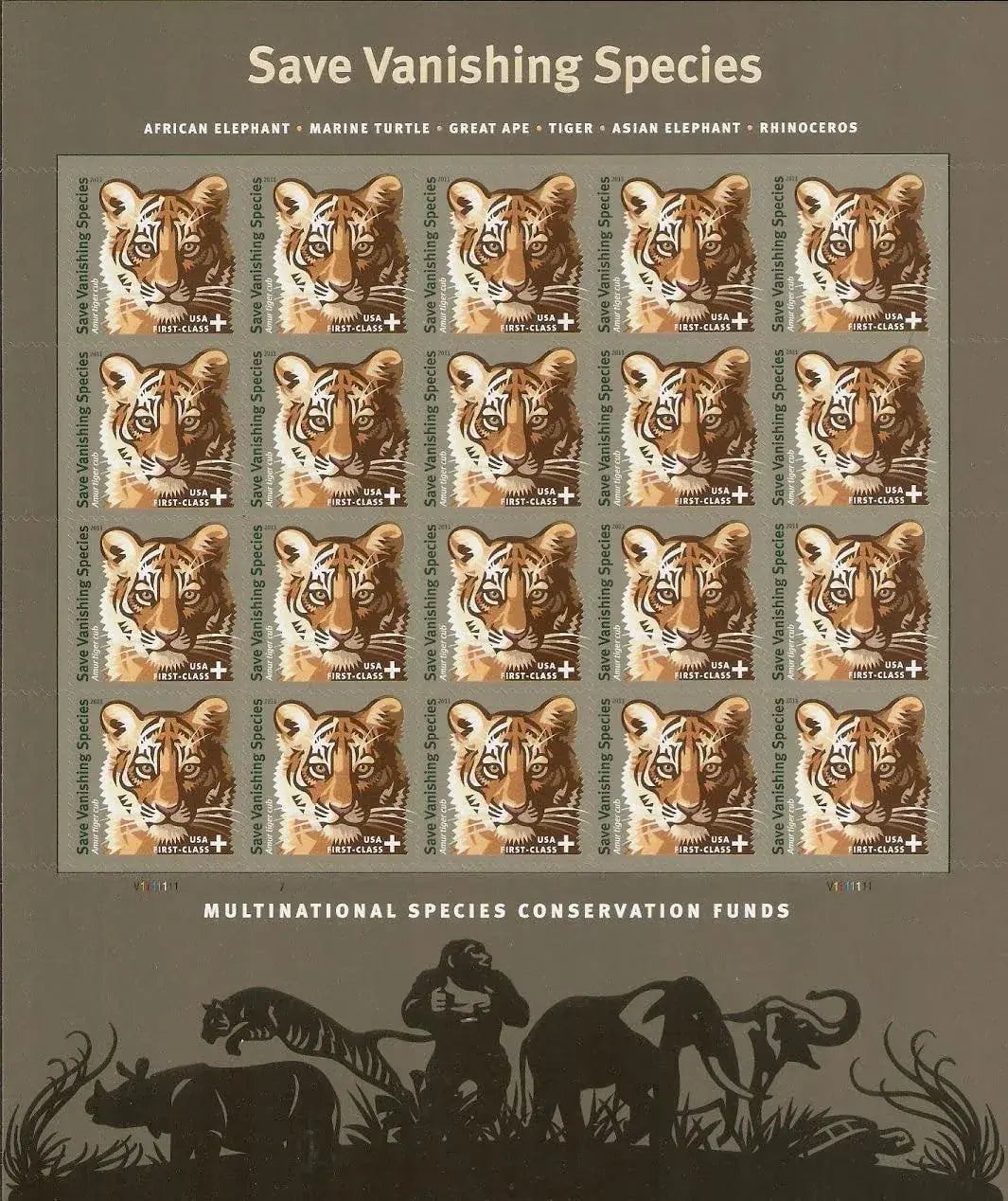 2011 US Save Vanishing Species Postage set of 5booklets Stamps