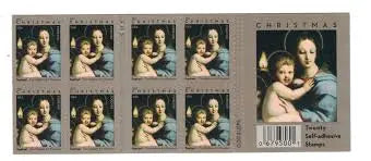 2011 Raphael Madonna of the Candelabra set of 5booklets Stamps