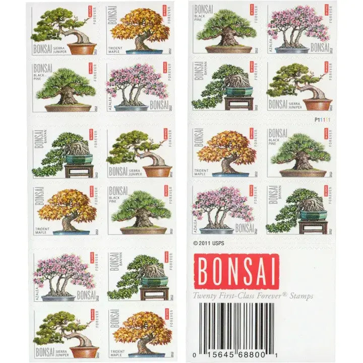 2012 US Bonsai set of 5booklets Stamps