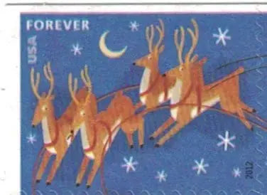 2012 US Stamp Santa & Sleigh set of 5booklets Stamps