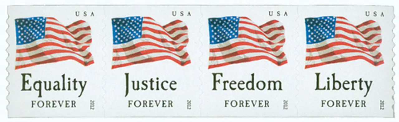2012 forever stamps four flags set of 5booklets Stamps