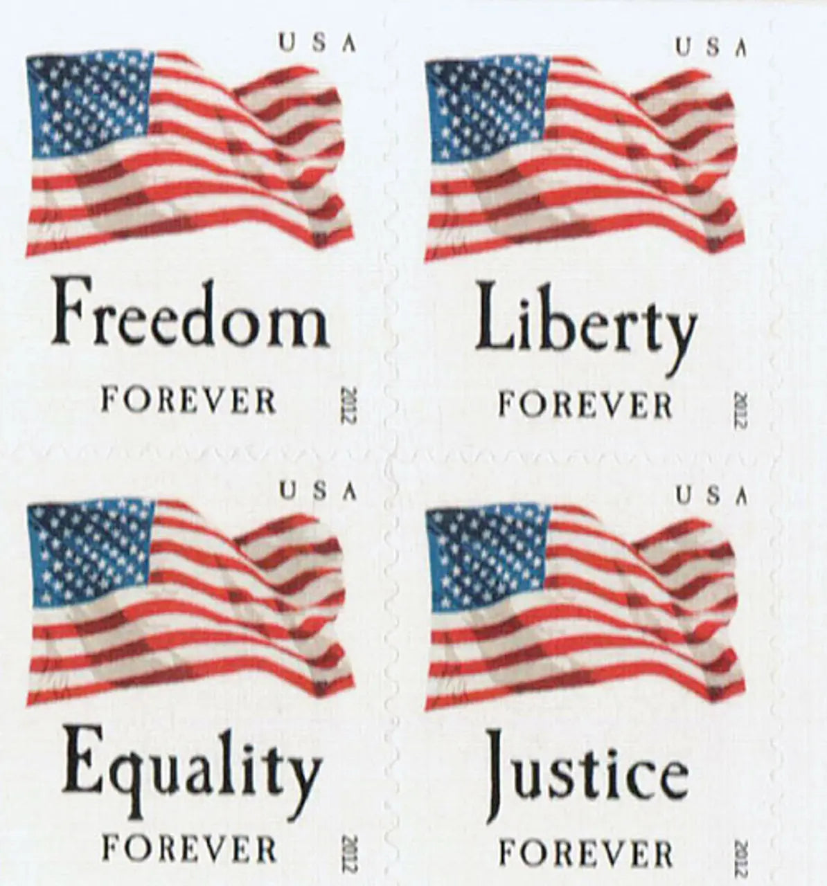 2012 forever stamps four flags set of 5booklets Stamps