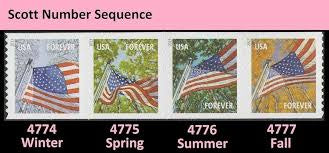 2013 A Flag for All Seasons roll of 100 Stamps