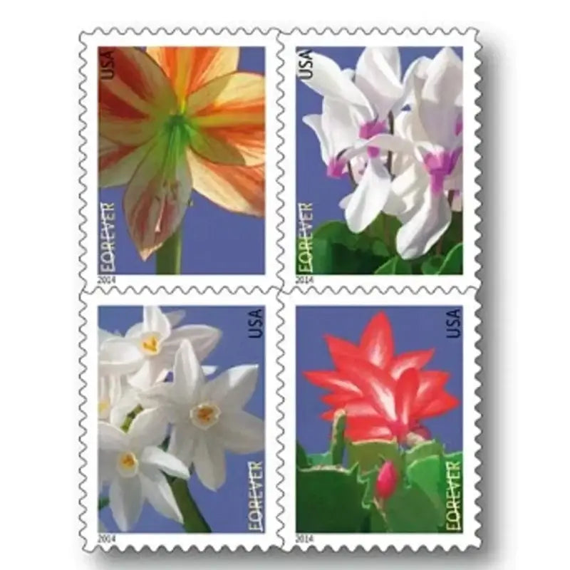 2014 Winter Flowers set of 5booklets Stamps