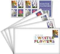 2014 Winter Flowers set of 5booklets Stamps