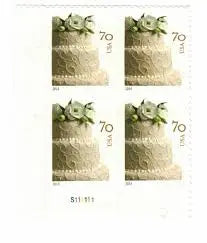 2014 US Wedding Cake Postage set of 5booklets Stamps