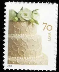 2014 US Wedding Cake Postage set of 5booklets Stamps