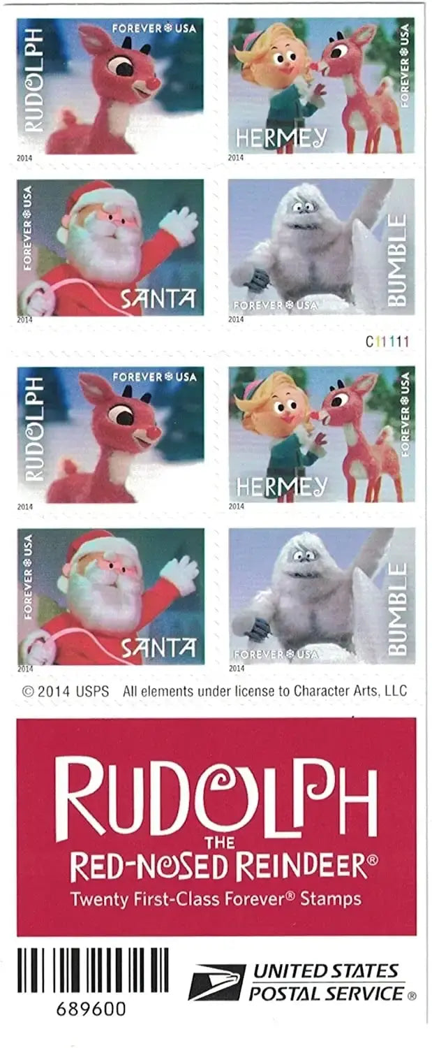 2014 rudolph forever set of 5booklets stamp