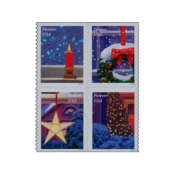 2016 US Holiday Windows Forever set of 5booklets Stamp