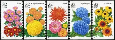 2016 US Botanical Art Beautiful Flower Bloom set of 5booklets Stamps