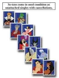 2017 US Walt Disney Villains set of 5booklets Stamps