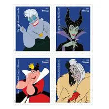 2017 US Walt Disney Villains set of 5booklets Stamps