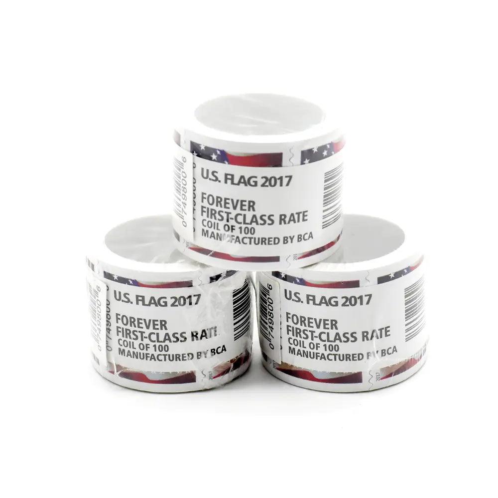 2017 US Forever American Flag roll of 100 Stamps