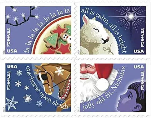 2017 US Christmas Carols set of 5booklets Stamps