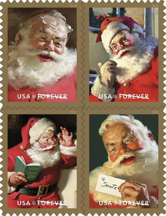 2018 Sparkling Holidays Santa Forever set of 5booklets Stamp