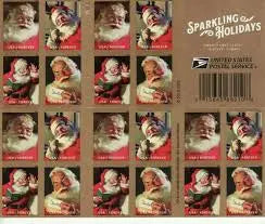 2018 Sparkling Holidays Santa Forever set of 5booklets Stamp