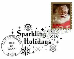 2018 Sparkling Holidays Santa Forever set of 5booklets Stamp