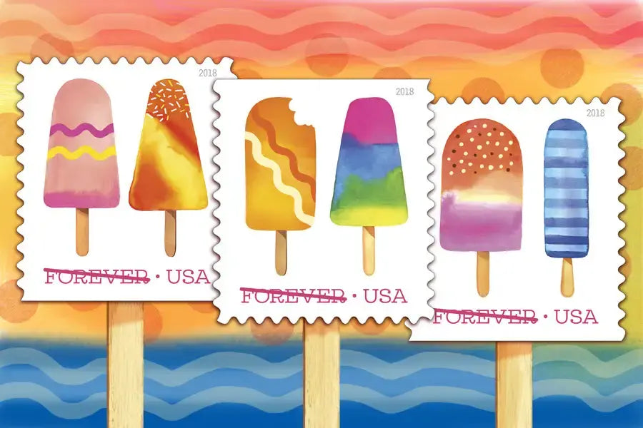 2018 Ice Cream Self Forever set of 5booklets Stamp