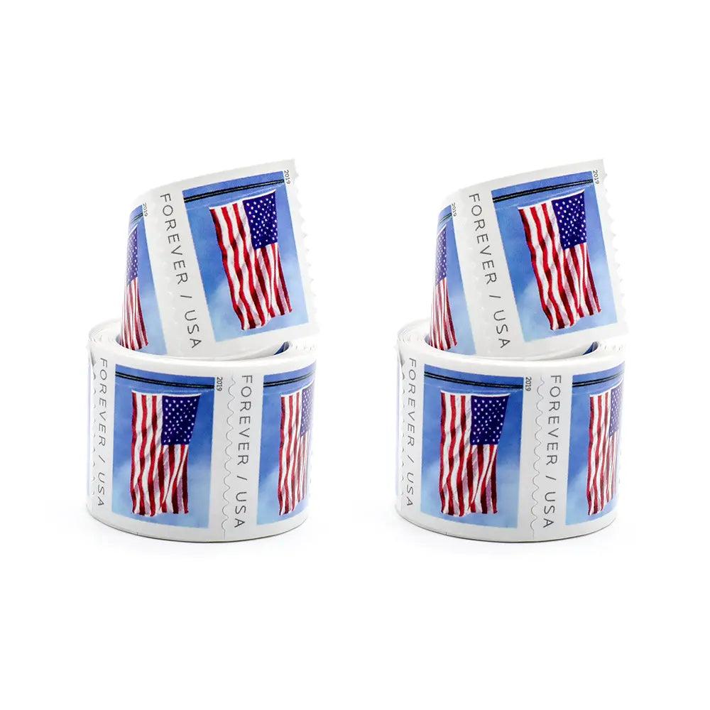 2019 US Flag Forever First Class Postage roll of 100 Stamps