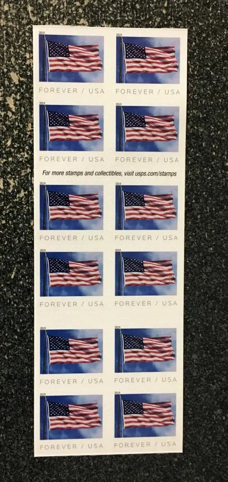 2019 us flag forever set of 5booklets stamp