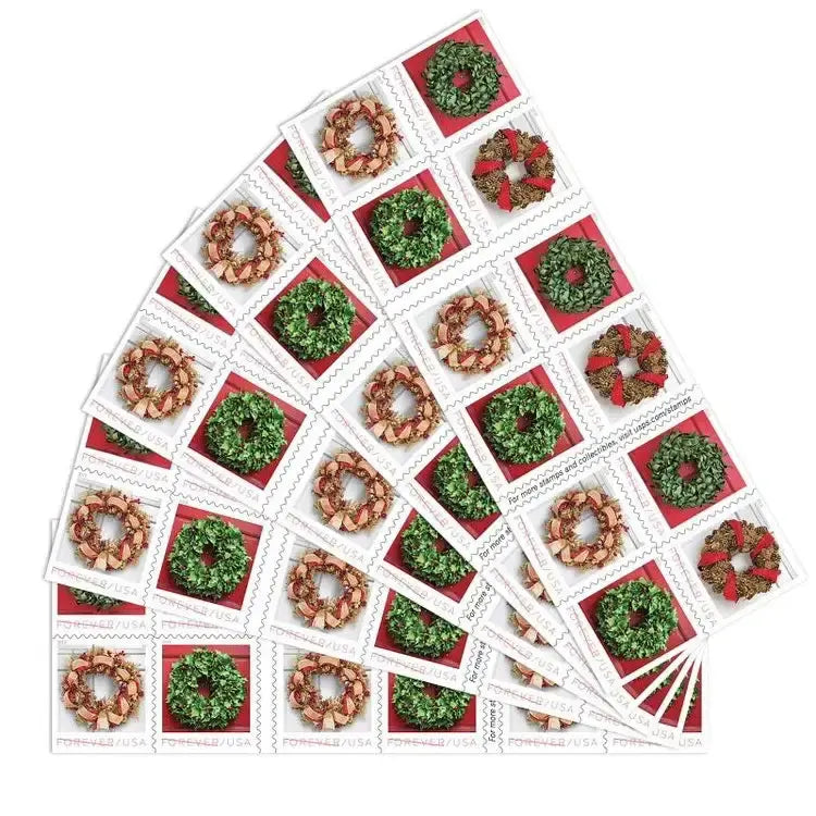 2019 US Holiday Wreaths Forever set of 5booklets Stamp