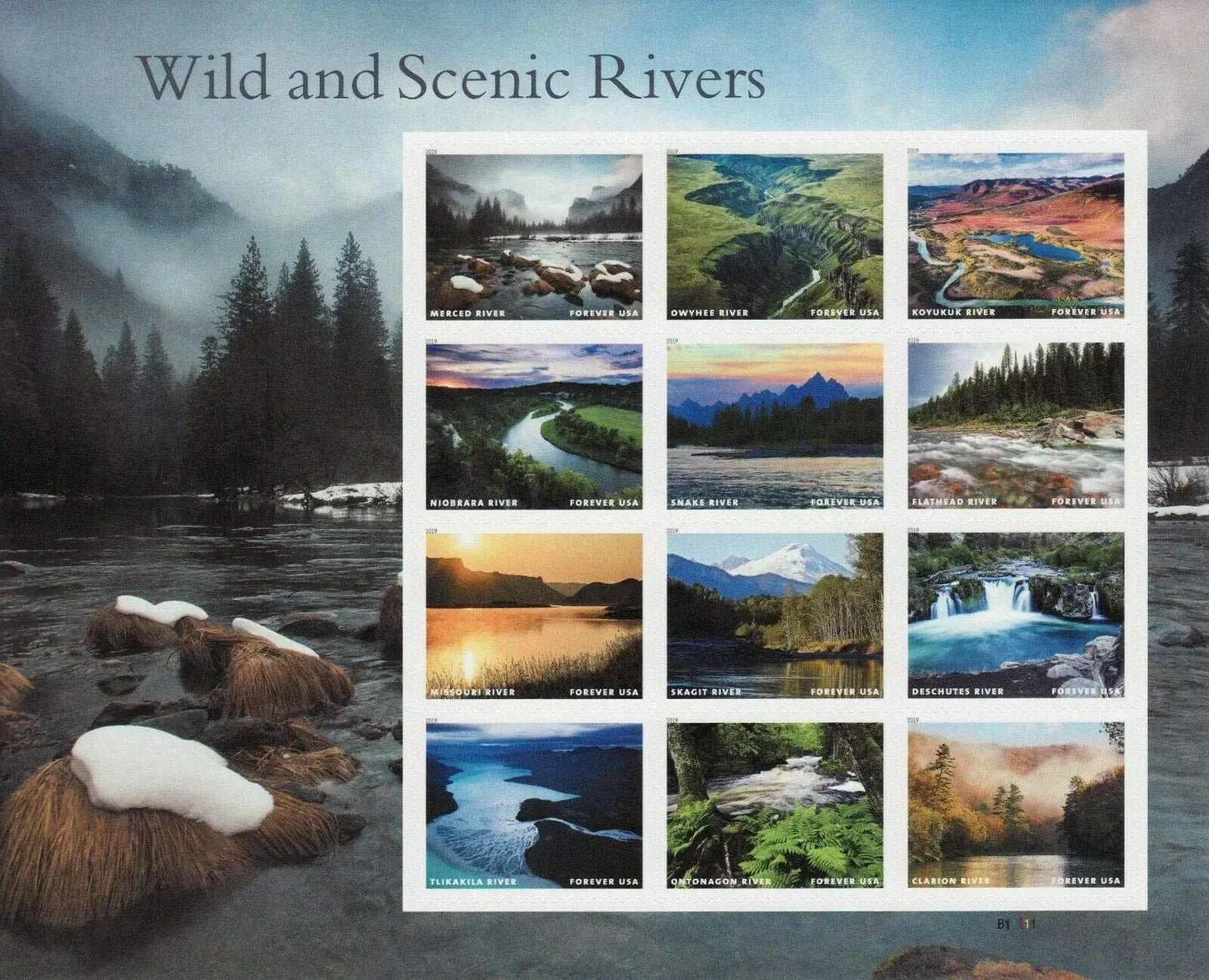2019 US Wild And Scenic Rivers set of 5booklets Stamps