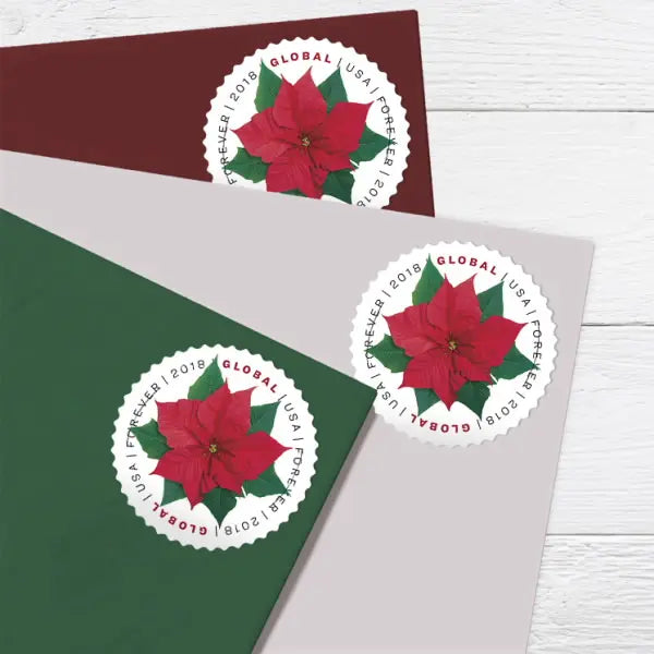 2018 Global Poinsettia set of 5booklets Stamps