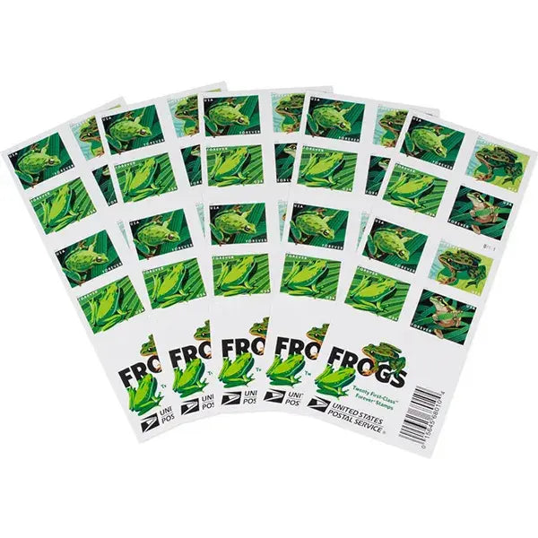 2019 US Frogs set of 5booklets Stamps