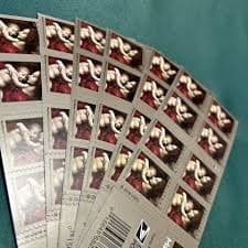 2018 US Madonna and Child by Bachiacca set of 5booklets Stamps