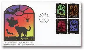 2019 US Spooky Silhouettes Framed Forever set of 5booklets Stamps