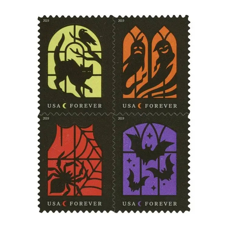2019 US Spooky Silhouettes Framed Forever set of 5booklets Stamps