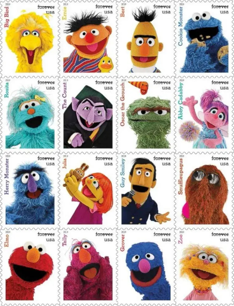 2019 US Sesame Street set of 5booklets Stamps