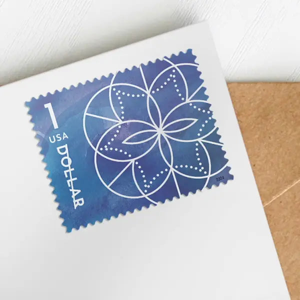2024 $1 Floral Geometry set of 5booklets Stamps