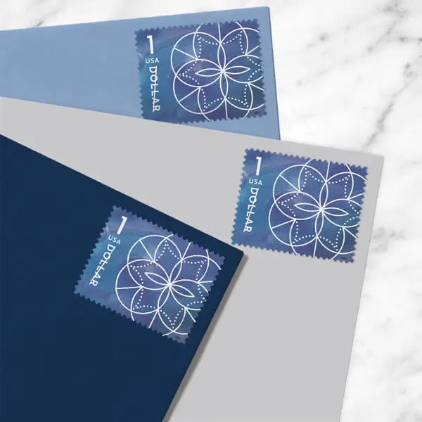 2024 $1 Floral Geometry set of 5booklets Stamps