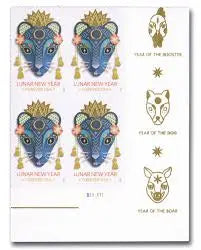 2020 Lunar New Year Year of the Rat set of 5booklets Stamps