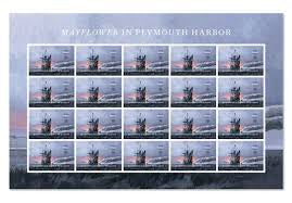 2020 Mayflower in Plymouth Harbor set of 5booklets Stamp