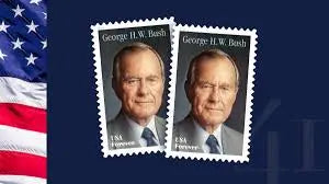 2019 honoring George H.W. Bush set of 5booklets stamps