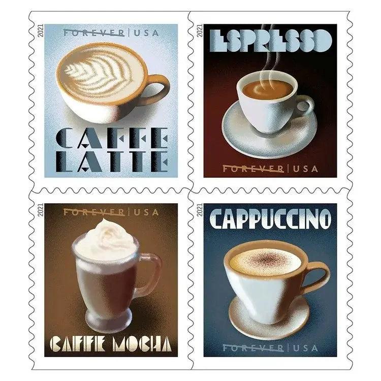 2021 US Espresso Drinks Forever Coffee set of 5booklets Stamps