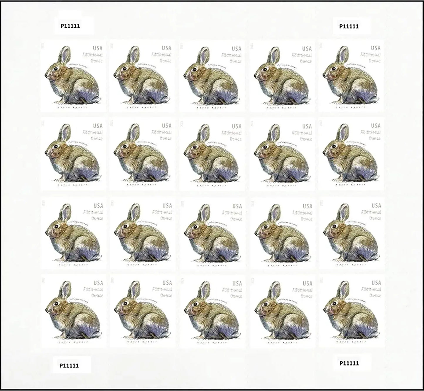 2021 Brush Rabbit Additional Ounce set of 5booklets Stamps