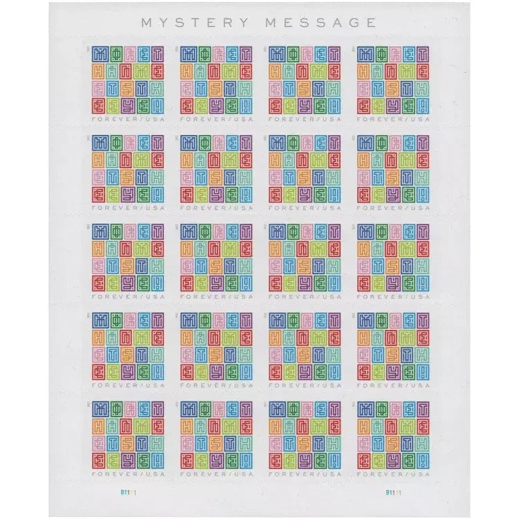 2021 US Mystery Message set of 5booklets Stamps