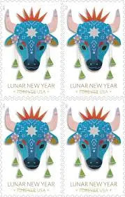 2021 US Lunar New Year Year Of The Ox set of 5booklets Stamps