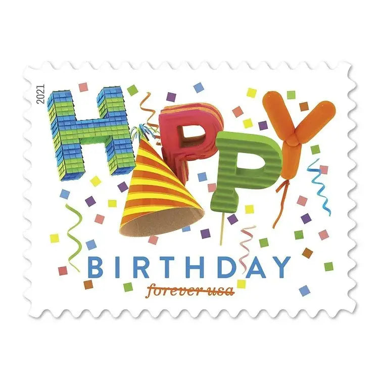 2021 US Happy Birthday Forever set of 5booklets Stamps