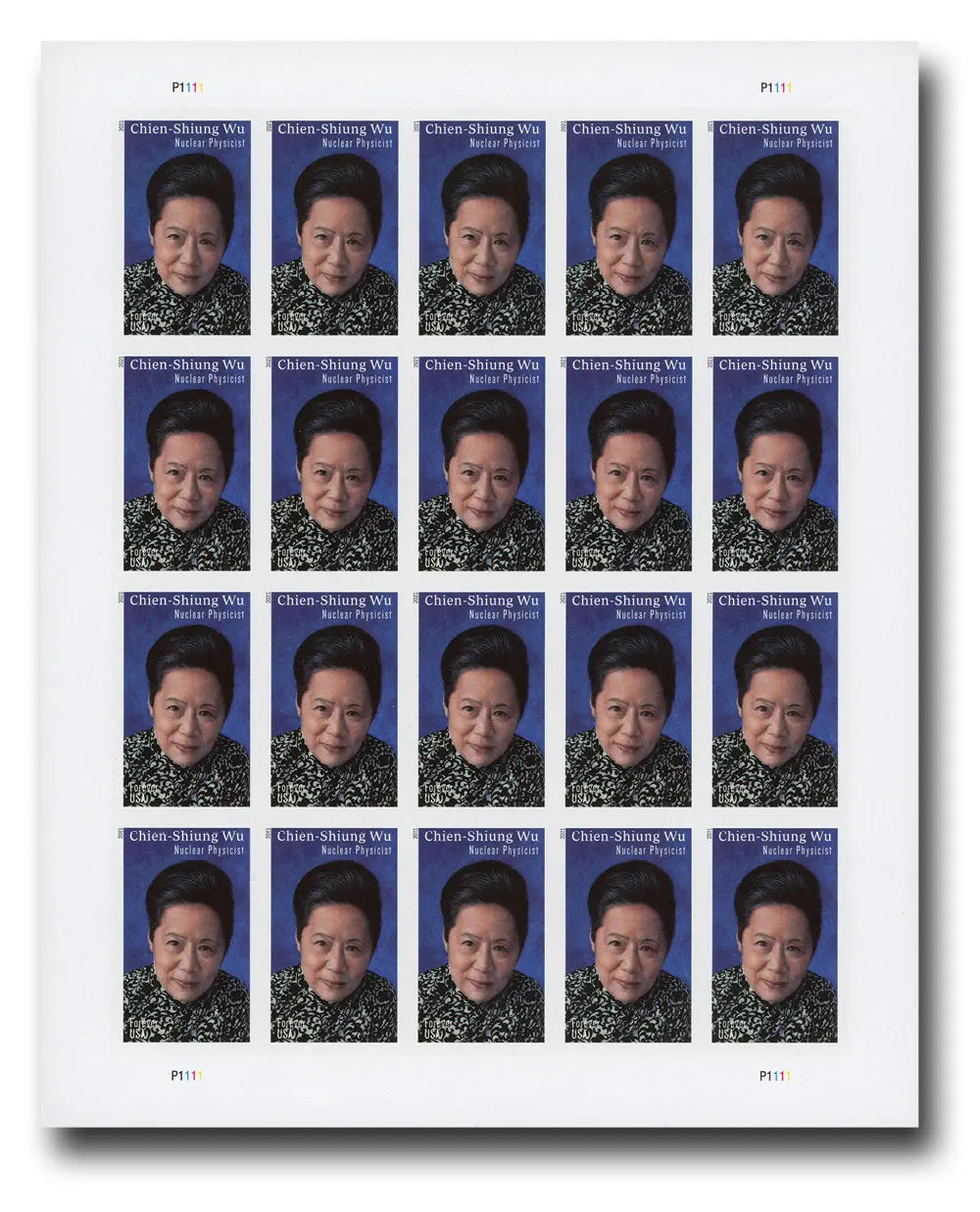 2021 Imperforate Chien-Shiung Wu set of 5booklets Stamps