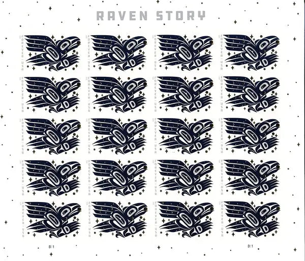 2021 US Raven Story set of 5booklets Stamps