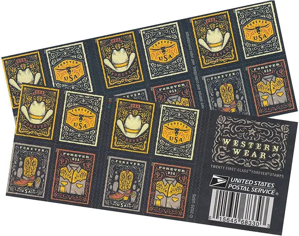 2021 US Western Wear set of 5booklets Stamps