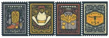 2021 US Western Wear set of 5booklets Stamps